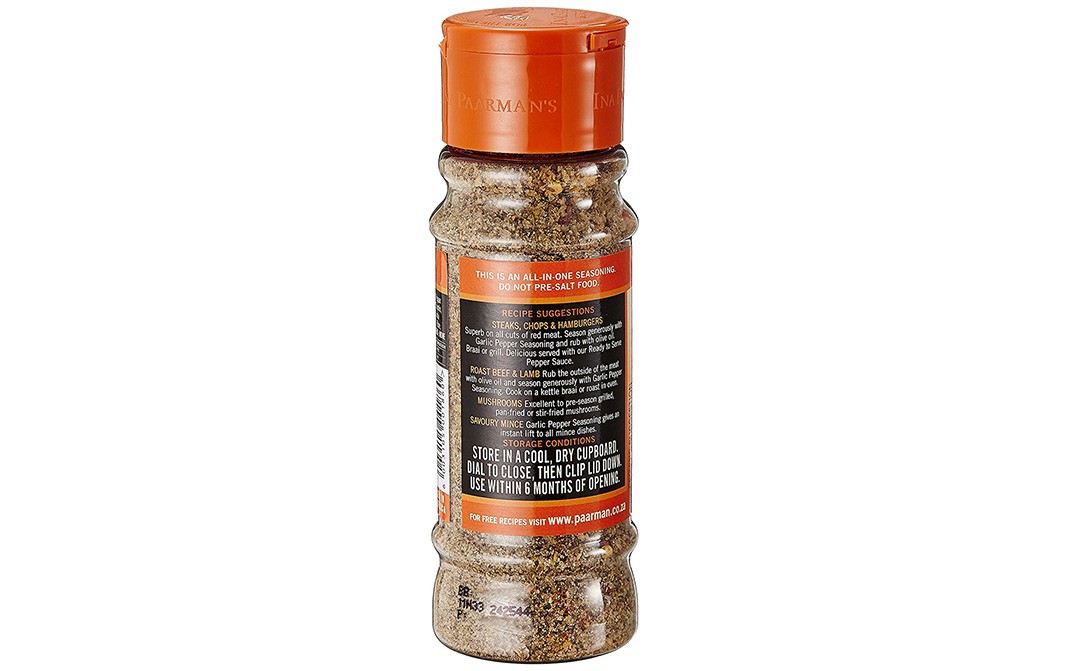 Ina Paarman's Garlic Pepper Seasoning   Bottle  250 millilitre